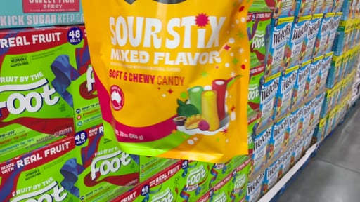 Darrell Lea Sour Stix 20 Ounces