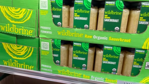 Wildbrine Raw Organic Sauerkraut 50 oz (3.12 lbs)