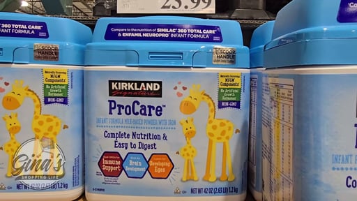 Kirkland Signature ProCare Infant Formula Dual HMO, Non-GMO 42oz