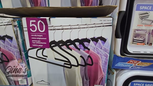 Flocked Non-Slip Hangers 1/8" Wide - 50 Pack