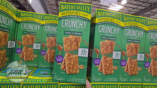 Nature Valley Oats 'n Honey Crunchy Granola Bars, 49 Pouches, 1.49 oz Each