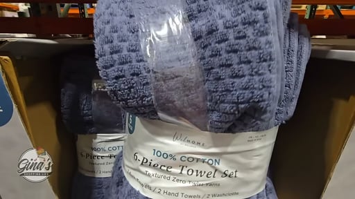 Welspun 6-Piece Towel Set, Assorted Colors