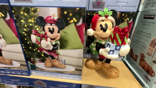 Disney Holiday Statue Mickey or Minnie by Jim Shore