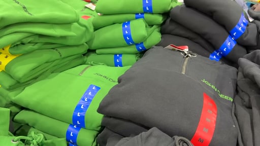 John Deere Men's 1/4 Zip Hoodie