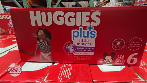 HUGGIES PLUS LITTLE MOVERS SIZE 6, 126CT