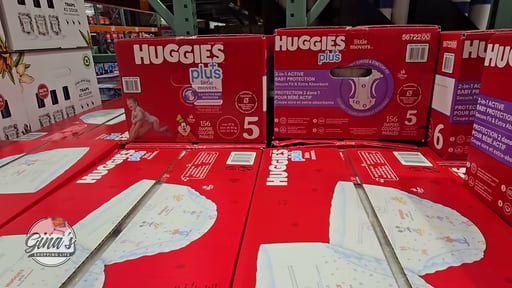 HUGGIES PLUS LITTLE MOVERS SIZE 5, 156CT