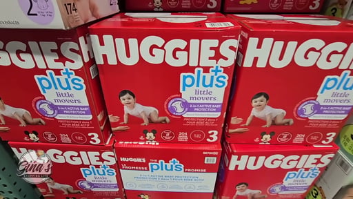 HUGGIES PLUS LITTLE MOVERS SIZE 3, 204CT