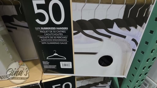 50-Pack Rubberized Hangers