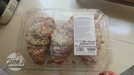 Twice Baked Pistachio Filled Croissants, 6 Count