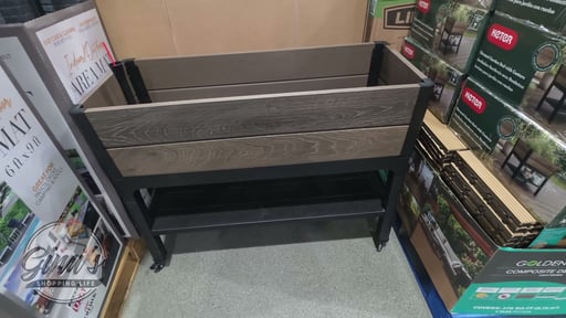 Keter Signature 29 Gallon Rolling Raised Garden Bed with Self Watering
