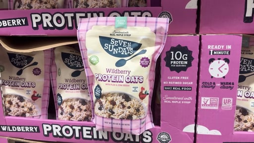 Seven Sundays Wildberry Protein Oats 32 Ounce Bag