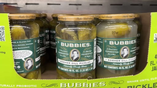 Bubbies Kosher Dill Pickles 40 oz