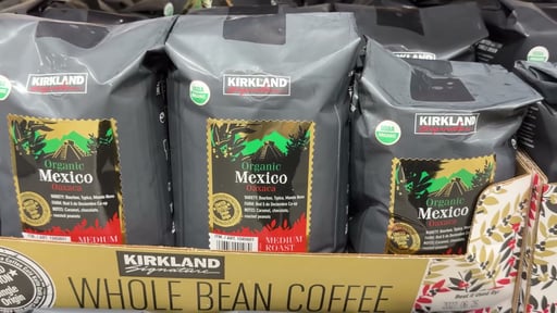 Kirkland Signature Organic Mexico Oaxaca Whole Bean Coffee, 2 Pounds