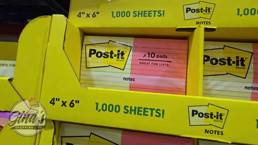 3M Post-it Notes 3" x 3" 24-Pack/2,400 Sheets and 4" x 6" 10-Pack/1,000 Sheets