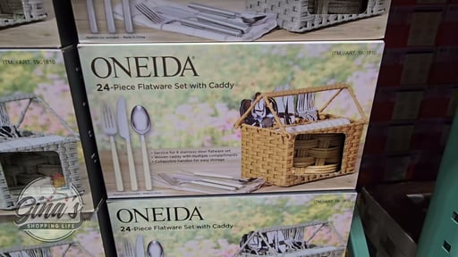Oneida 24-Piece Flatware Set with Caddy