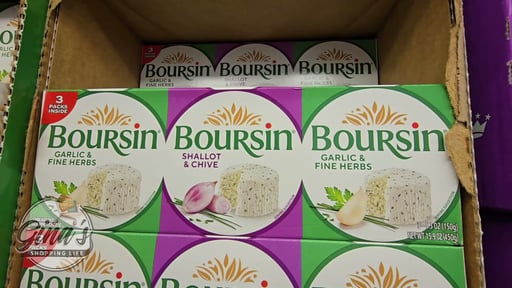 Boursin 2-Herb/1-Chive Cheese 3/5.2 oz