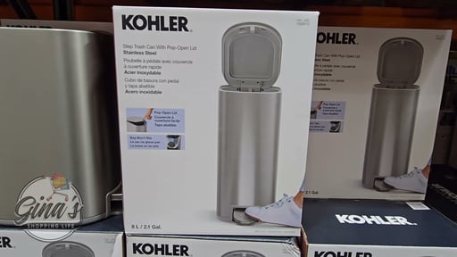 Kohler 8L Stainless Steel Bathroom Step Can