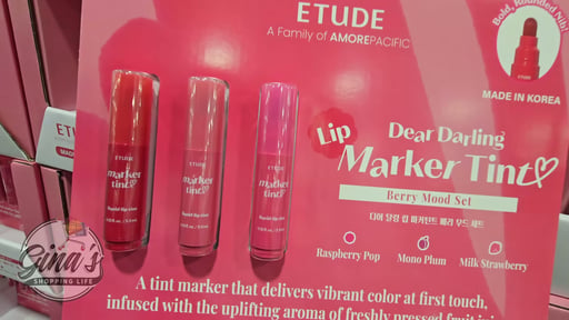Etude Dear Darling Lip Marker Tint, Berry Mood Set (3 Pack)