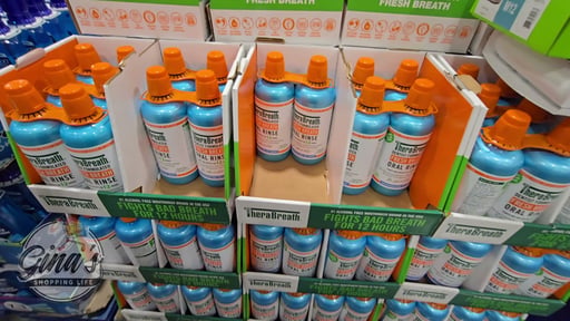 TheraBreath Icy Mint Mouthwash 2 Pack / 1L Each Bottle