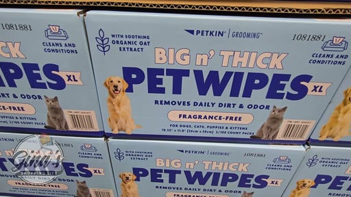 Petkin Big N' Thick XL Pet Wipes, 200 CT (2-Pack)