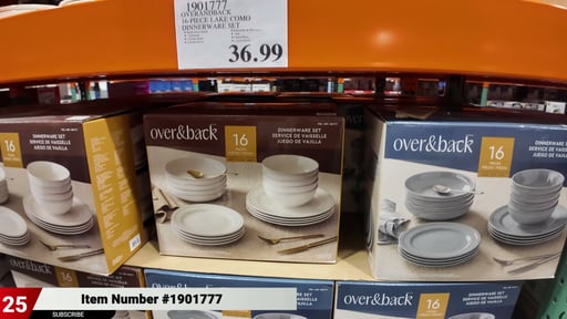 over&back 16-Piece Lake Como Dinnerware Set