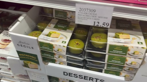 Atelier Cécile Pistachio Chocolate Mousse Desserts, 6 ct