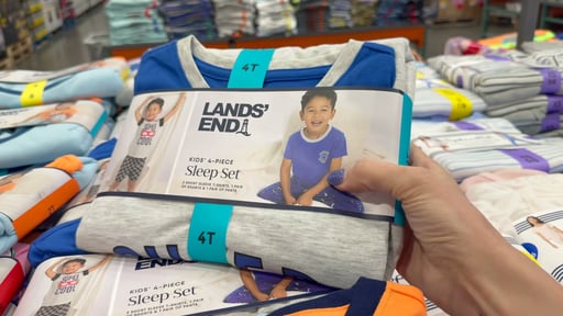 Lands' End Kids' 4-Piece Sleep Set
