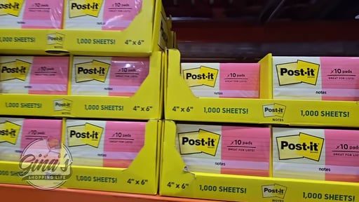 3M Post-it Notes 3" x 3" 24-Pack/2,400 Sheets and 4" x 6" 10-Pack/1,000 Sheets