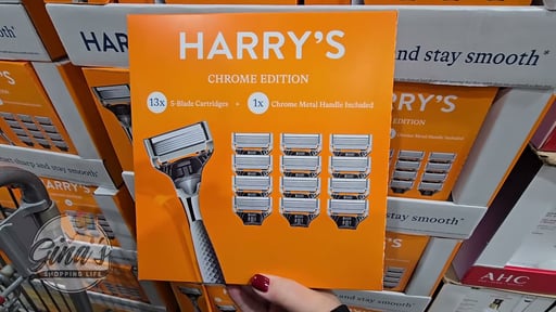 Harry's Chrome Edition Razor Set - 1 Handle, 13 Cartridges