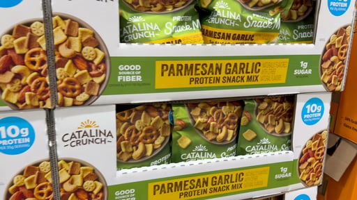 Catalina Crunch Parmesan Garlic Protein Snack Mix, 18 oz