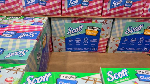 Scott On-the-Go Pop-Up Cloths, 6-Pack (70 Cloths Each, 1-Ply)
