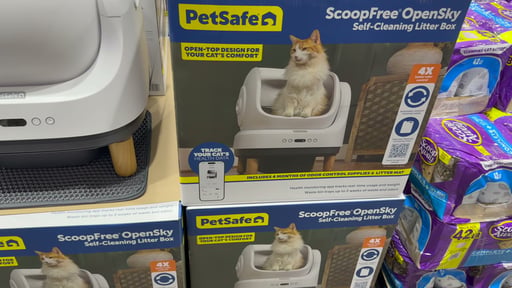 PetSafe ScoopFree OpenSky Self-Cleaning Cat Litter Box Bundle with Liners, Deodorizer, Mat & App