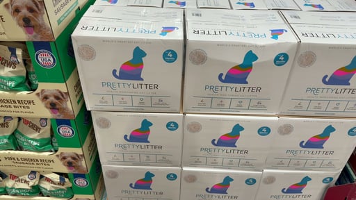 PrettyLitter Health Monitoring Cat Litter, Original Unscented, 16 Pounds (2 x 8 lb Bags)