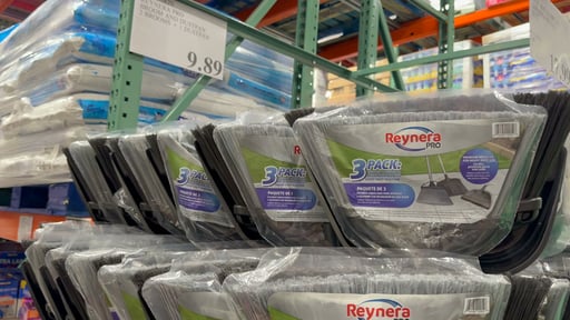 Reynera Pro Broom and Dustpan Set with 2 Brooms and 1 Dustpan