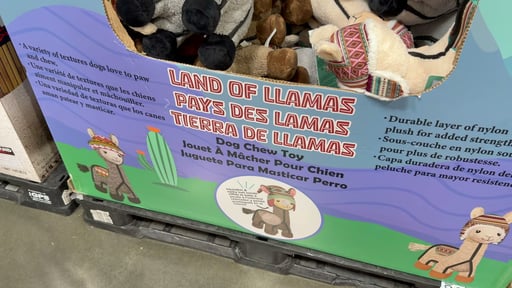 Delca Land of the Llamas Jumbo Plush Dog Toy