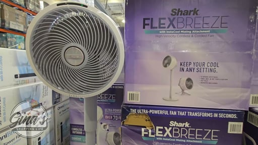 Shark FlexBreeze Cordless Fan with InstaCool Misting Attachment