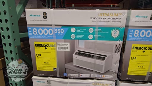 Hisense 8,000 BTU UltraSlim Smart Inverter Window Air Conditioner