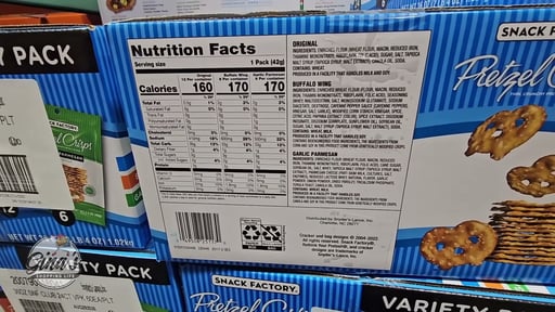Snack Factory Pretzel Crisps Variety Pack, 24 Count, 1.5 oz Each