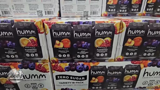 Humm Zero Sugar Kombucha Variety, 18/12 fl oz