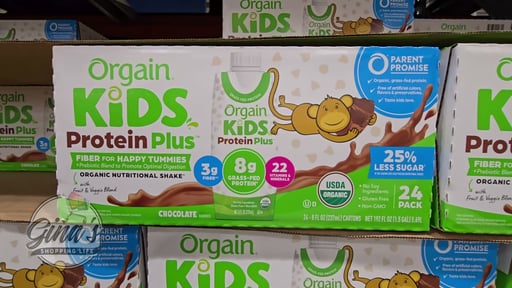 Orgain Organic Kids Nutritional Shake, Chocolate, 8 fl oz, 24-Pack