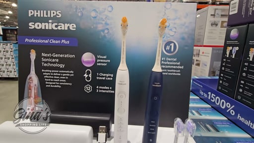 Philips Sonicare Professional Clean Plus Rechargeable Electric Toothbrush, 2-Pack