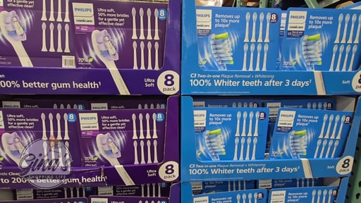 Philips Sonicare Gentle Clean 8-Pack Ultra Soft Bristle Replacement Brush Heads