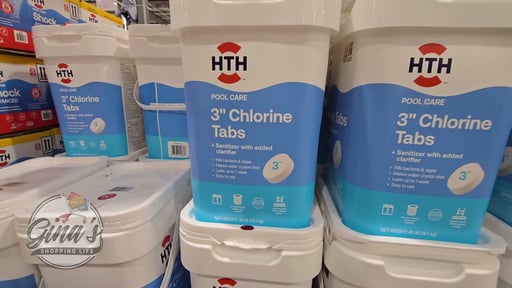 HTH 3" Chlorine Tablets for Pool Sanitization 40 Pounds
