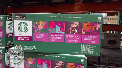 Starbucks Dark Roasts Variety Pack K-Cup Pod, 64-Count