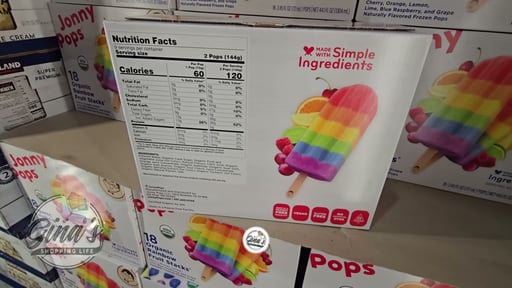 JonnyPops Organic Rainbow Fruit Stack 18 CT 44 Ounces