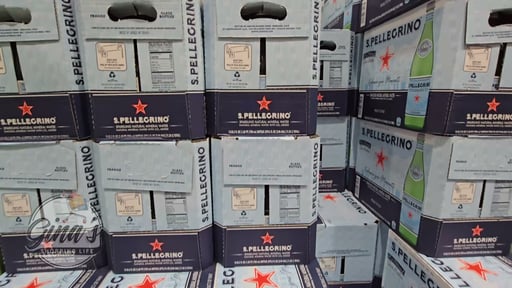 S.Pellegrino Sparkling Natural Mineral Water, 15 x 25.3 fl oz Glass Bottles