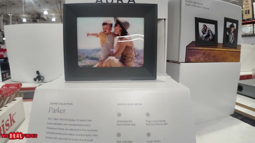 Aura Parker 10.2" Reeded Digital Picture Frame