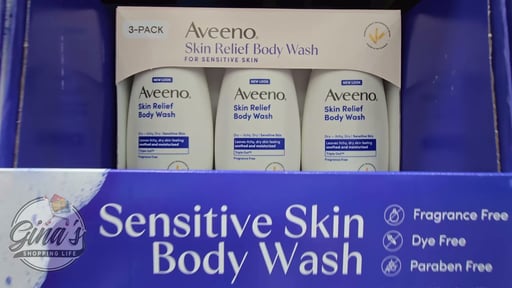 Aveeno Skin Relief Body Wash, 18 fl oz, 3-Pack