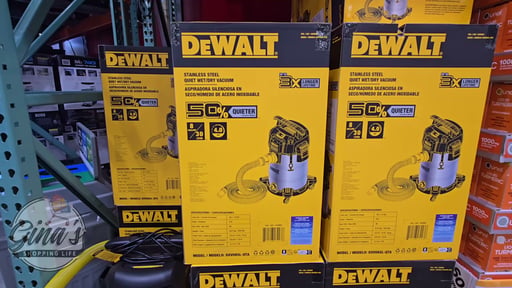 DEWALT 8 Gallon Stainless Steel Stealth Wet/Dry Vacuum