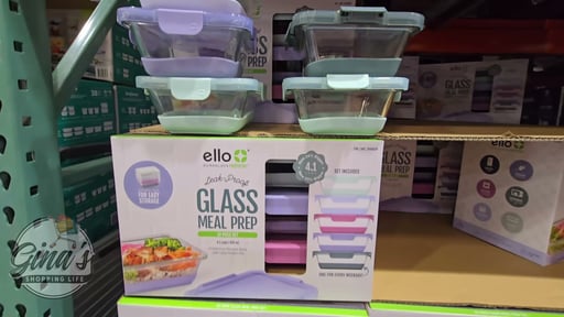 Ello DuraGlass 10-Piece 4.1 Cup Glass Meal Prep Containers